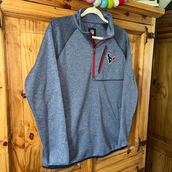 Houston Texans NFL quarter zip jacket. SZ.Large. NWT - Picture 3 of 7